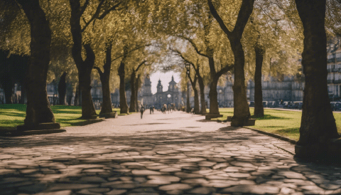 Parque Alameda is an Oasis of Calm in the City Parque Alameda in Santiago